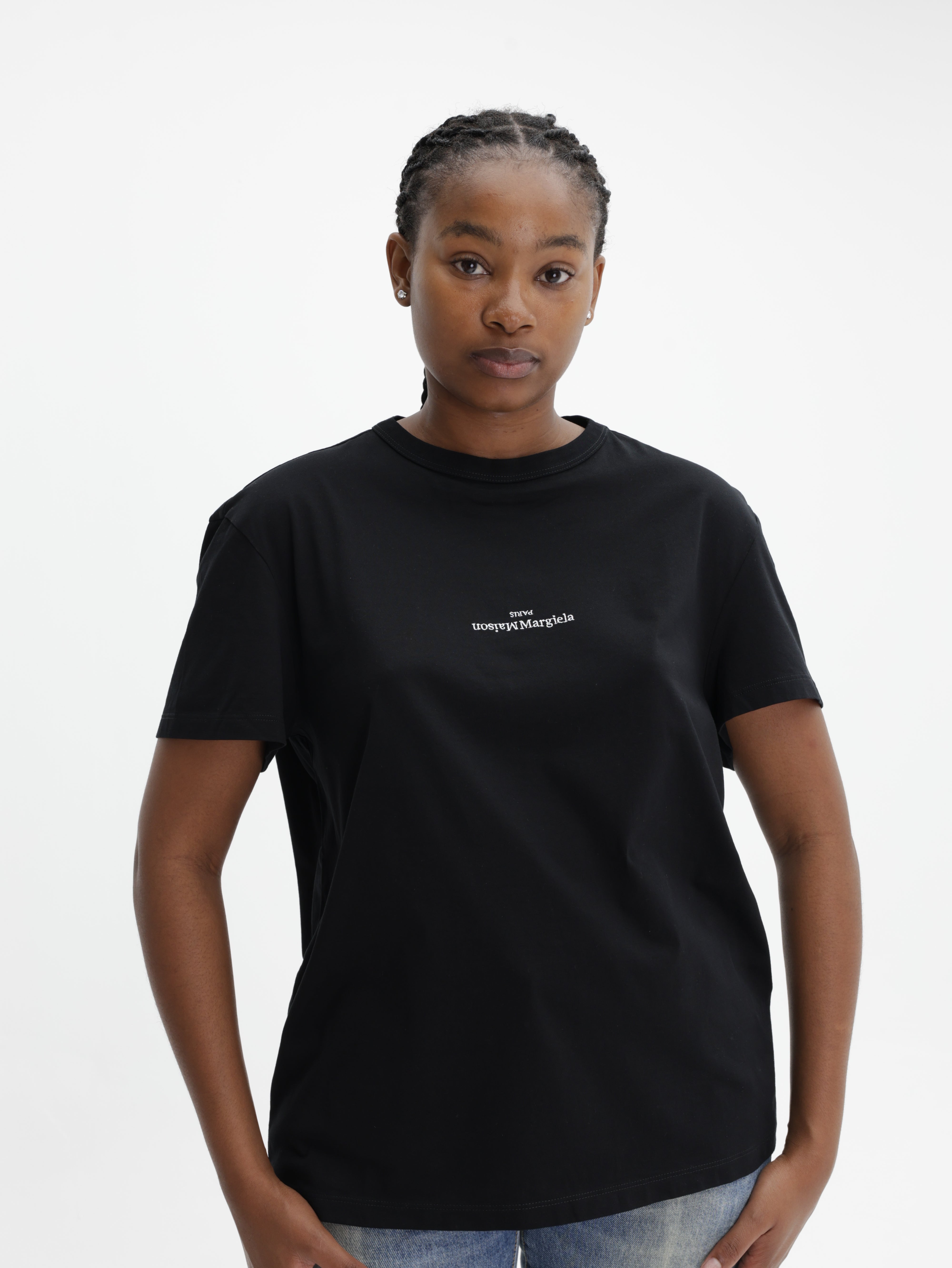 Maison Margiela T-Shirt Distorted Logo Black - AL Capone Premium