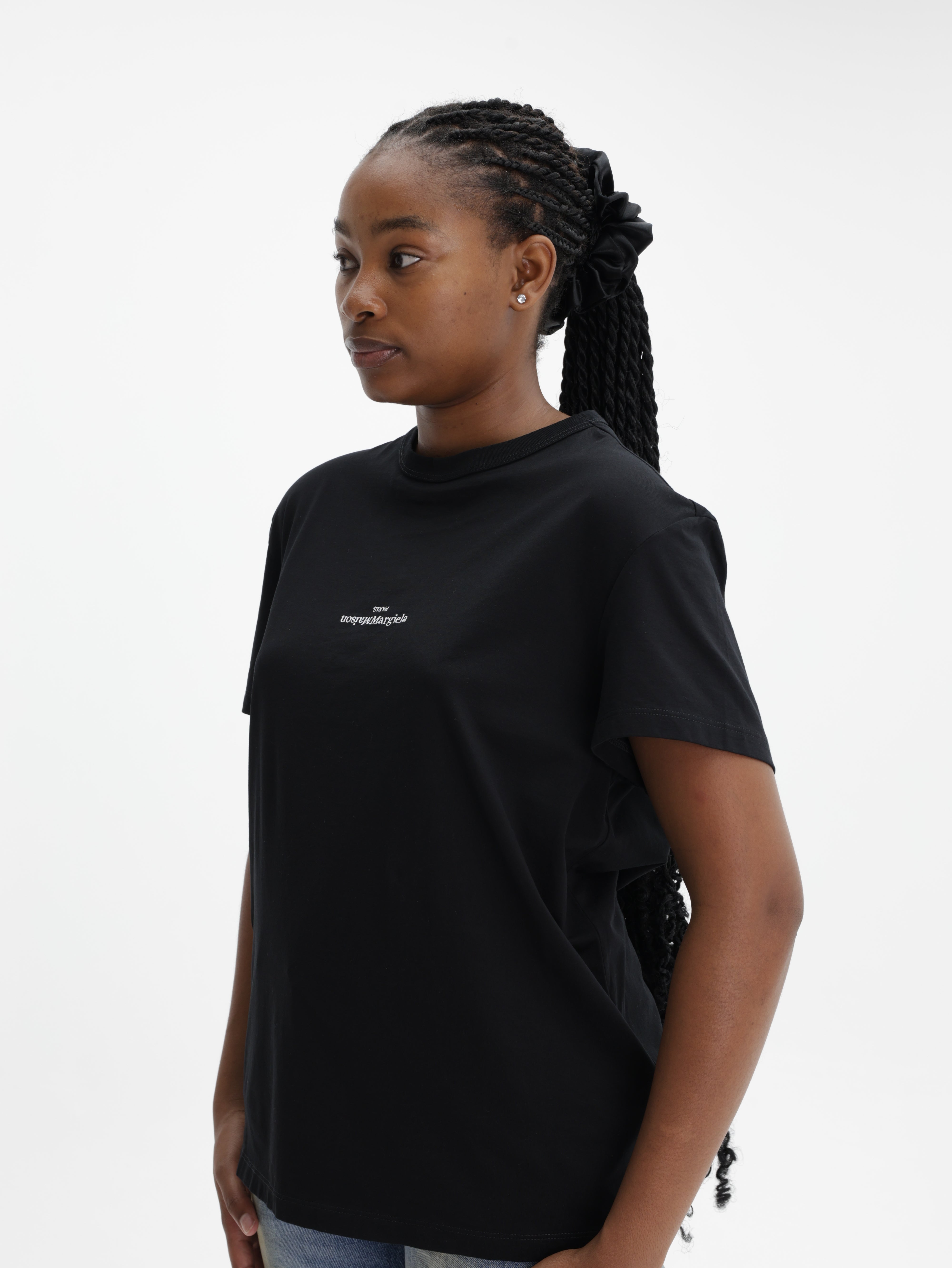 Maison Margiela T-Shirt Distorted Logo Black - AL Capone Premium
