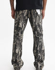 Purple Jeans Rust Ripped Bootleg Black