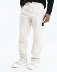 Stone Island Pants Garbadine Natural Cotton Ivory