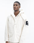 Stone Island Jacket Garbadine Natural Cotton Ivory