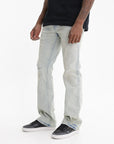 Purple Jeans Straight Baggy Lht Wa