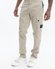 Stone Island Cargo Pants Slim Cotton Blend Brown