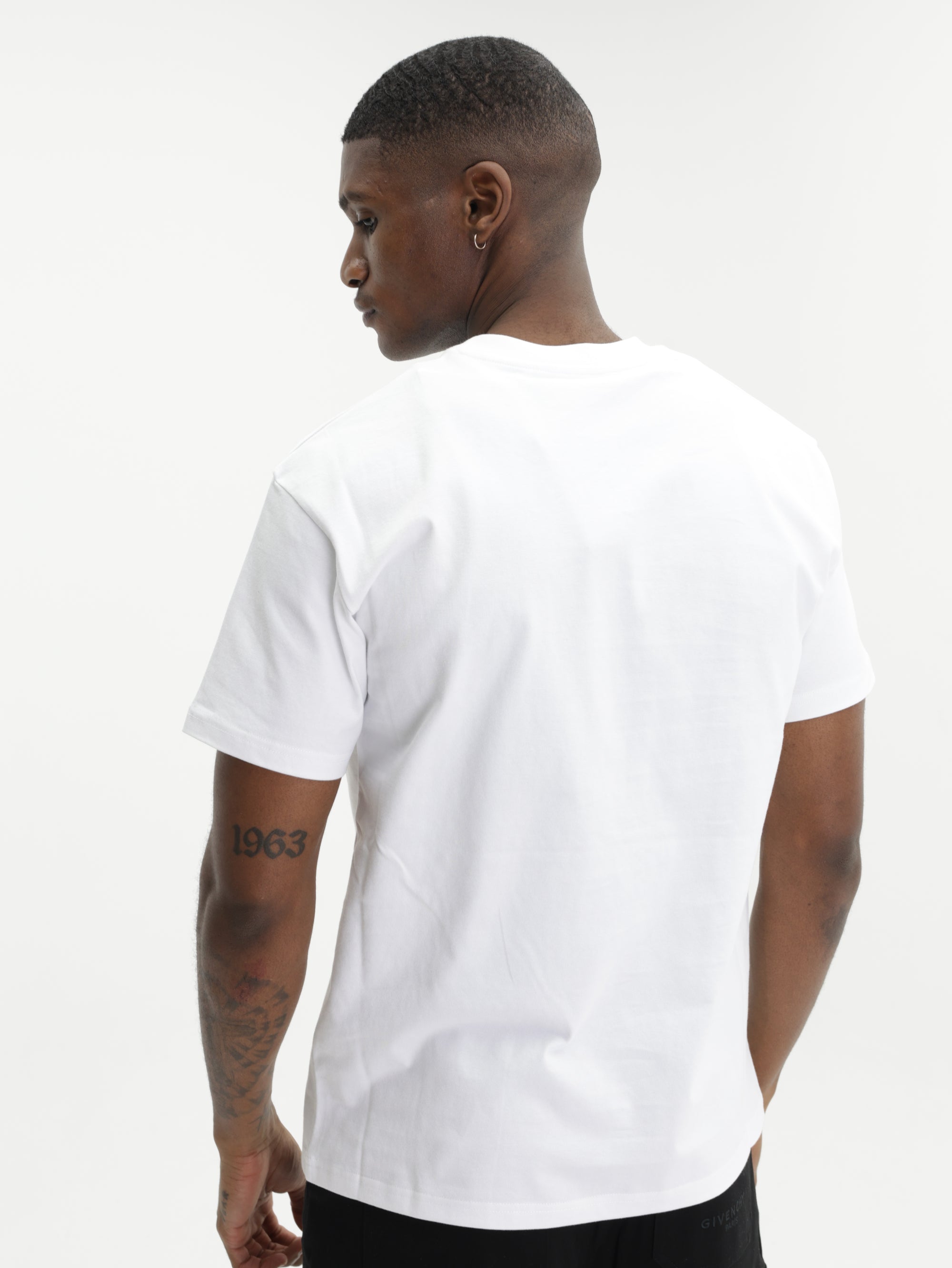 Givenchy T-Shirt Large Logo Print Blue/White