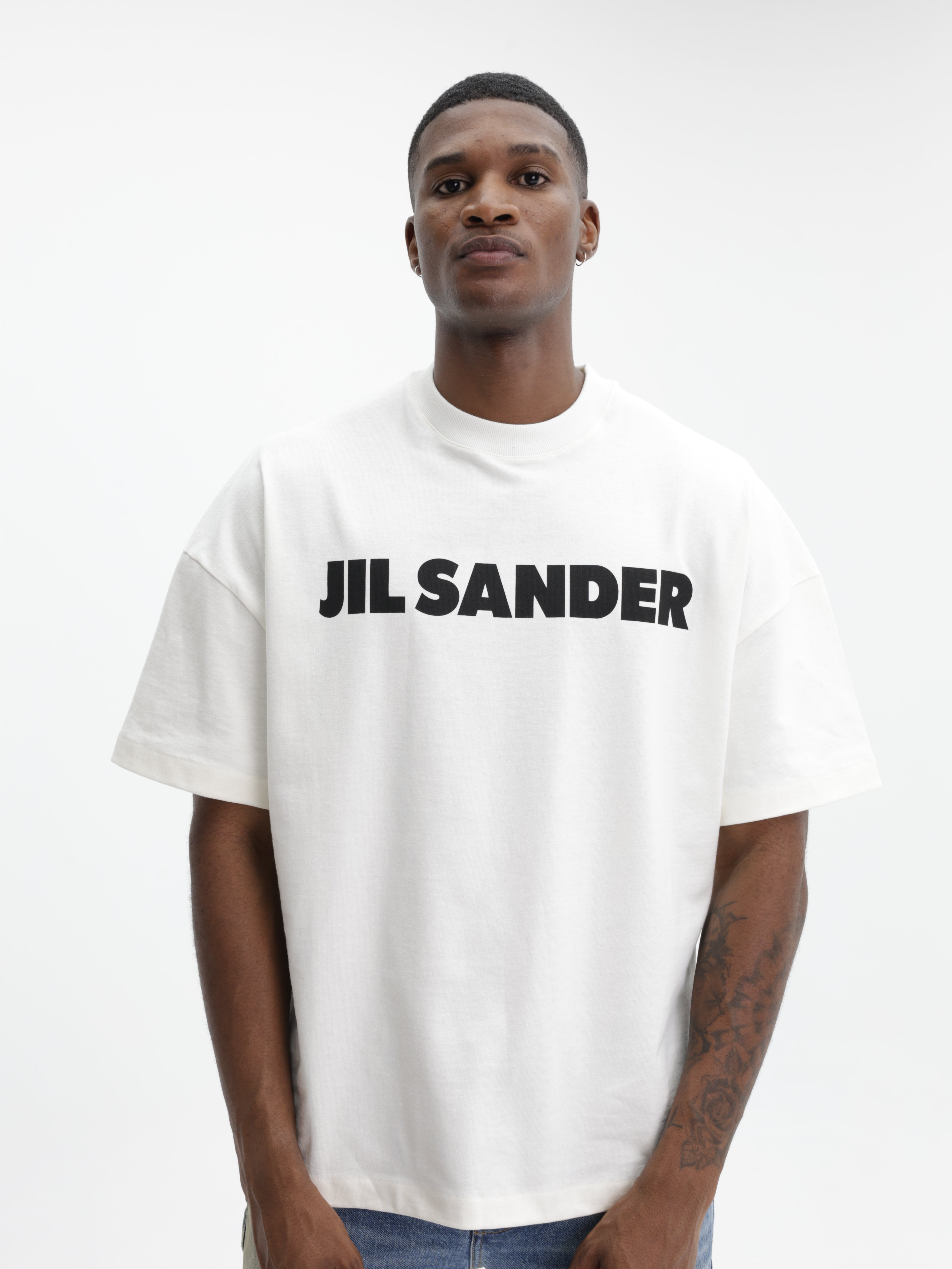 Jil Sander T-Shirt Logo White - AL Capone Premium