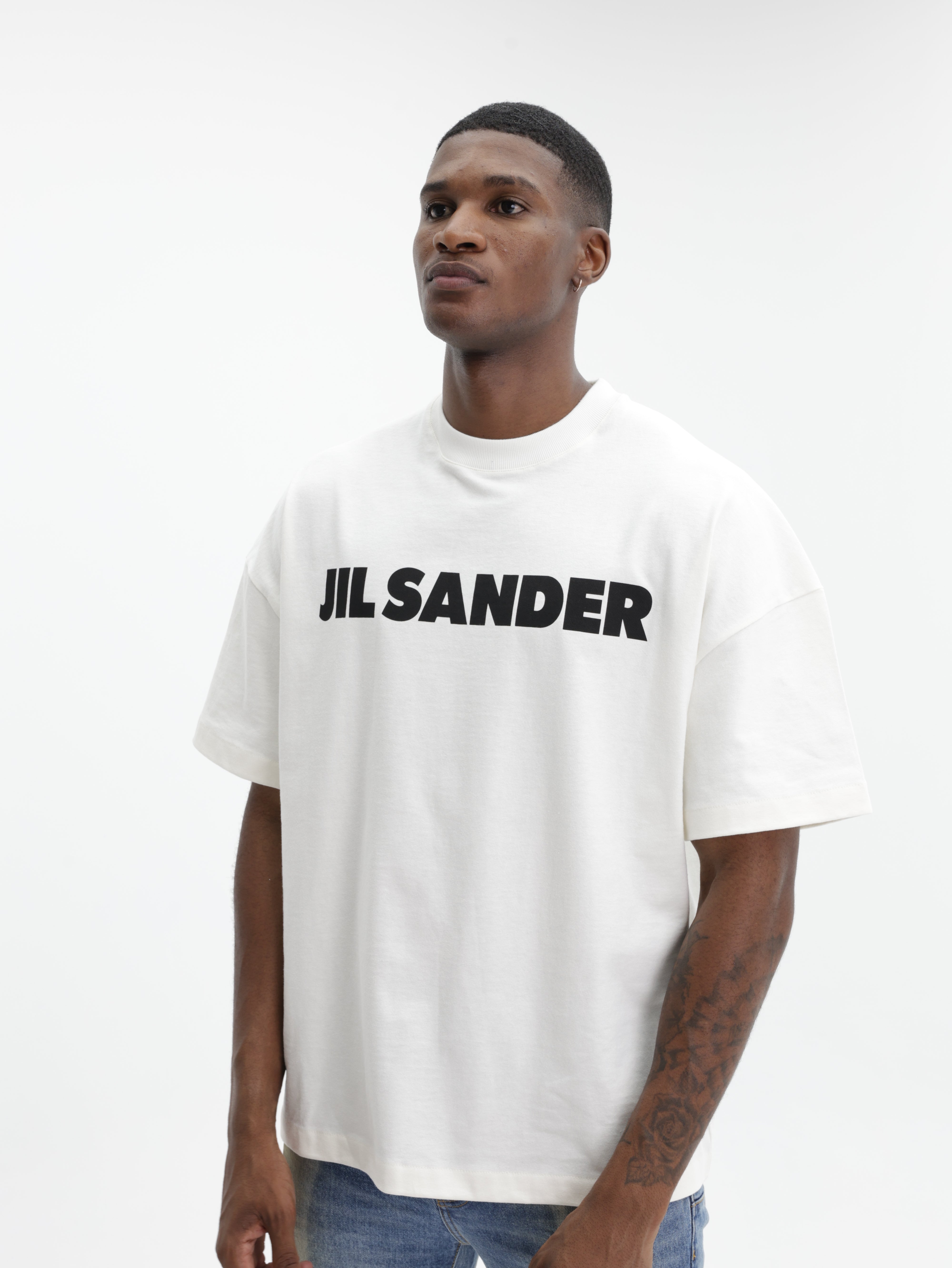 Jil Sander T-Shirt Logo White - AL Capone Premium