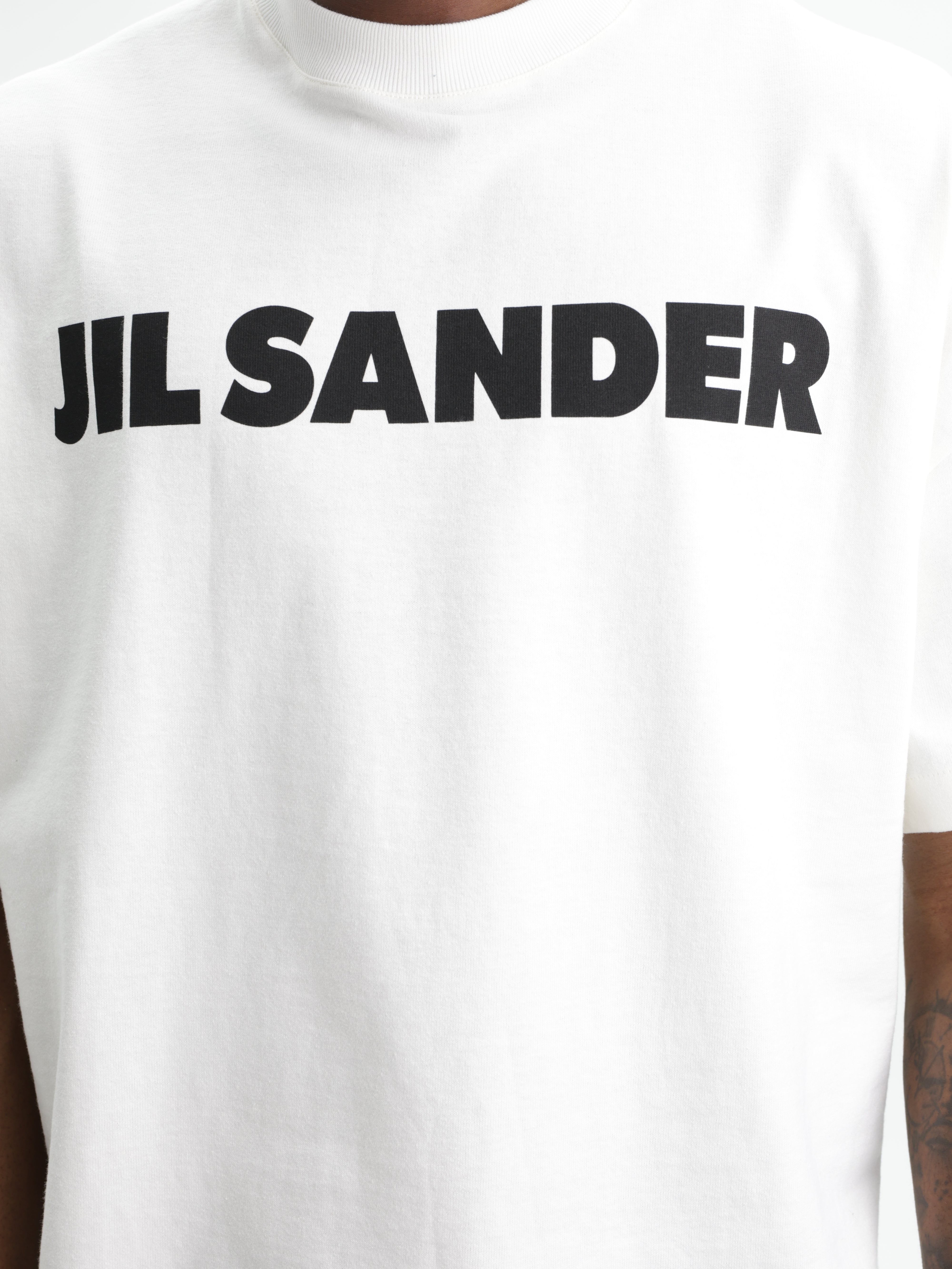 Jil Sander T-Shirt Logo White - AL Capone Premium