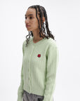Kenzo Cardigan Boke Flower Knit Green