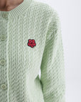 Kenzo Cardigan Boke Flower Knit Green