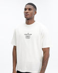 Stone Island T-Shirt Back Compass Logo Off White