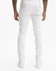 Purple Jeans Light Destroy White