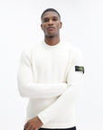 Stone Island Sweater Fancy Yarn Knitted Off White