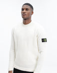 Stone Island Sweater Fancy Yarn Knitted Off White