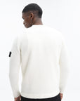 Stone Island Sweater Fancy Yarn Knitted Off White