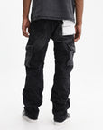 Purple Cargopants Relaxed Cargo Black