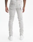 Purple Jeans Skinny Coated Grey