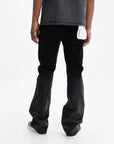 Purple Jeans Flare Flock Dipped Black