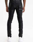 Purple Jeans Leathered Black