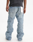 Purple Jeans Tearaway Side Snaps Indigo