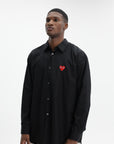 Comme Des Garcons Shirt Heart Black