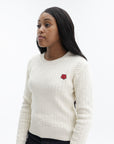 Kenzo Jumper Boke Flower Wool Ecru