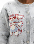 Kenzo Cardigan Winter Holidays Embroidered Glacier