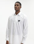 Comme Des Garcons Shirt Heart White
