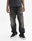 Purple Jeans 1 Year Dirty Fade Black