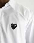 Comme Des Garcons Shirt Heart White