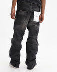 Purple Jeans 1 Year Dirty Fade Black