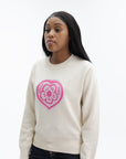 Kenzo Jumper Boke Heart  Ecru