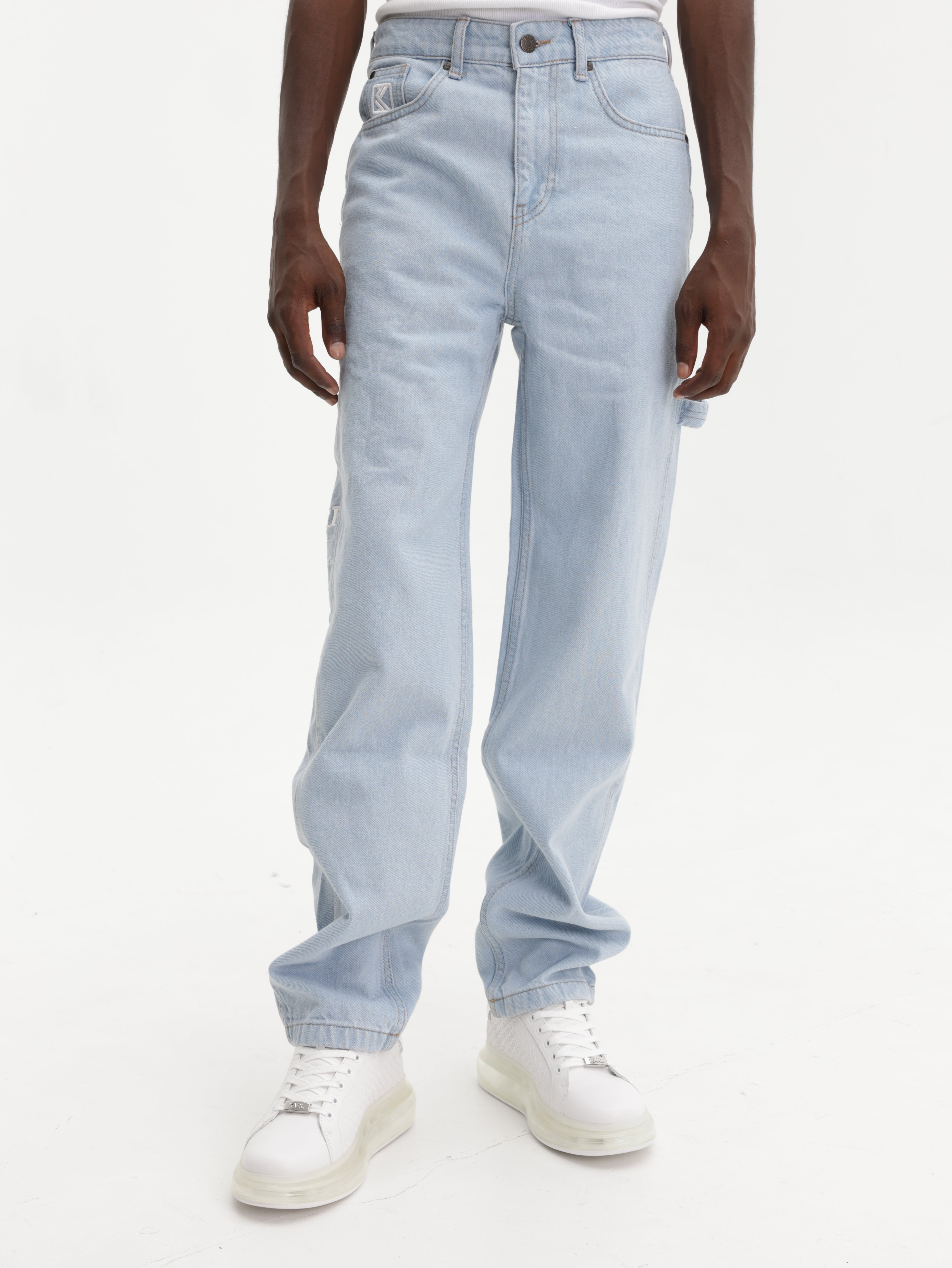 Karl Kani Retro Baggy Workwear Denim Light Blue - AL Capone Premium