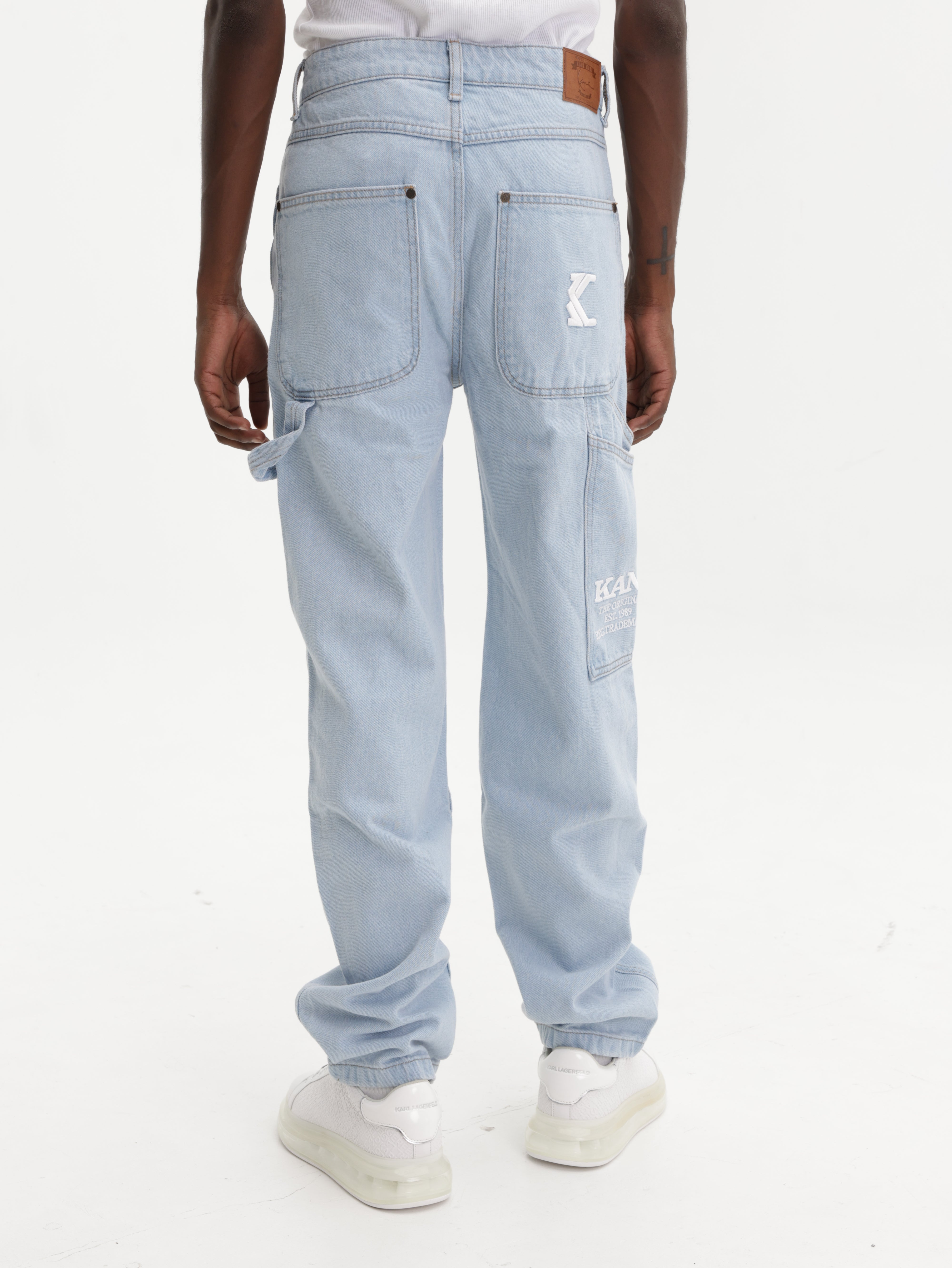 トップス karl kani-jeans 90s Karl Kani Retro Baggy Workwear Denim Light Blue - AL Capone Premium