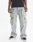 Purple Cargopants Relaxed Double Cargo Indigo