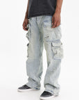 Purple Cargopants Relaxed Double Cargo Indigo