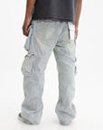 Purple Cargopants Relaxed Double Cargo Indigo