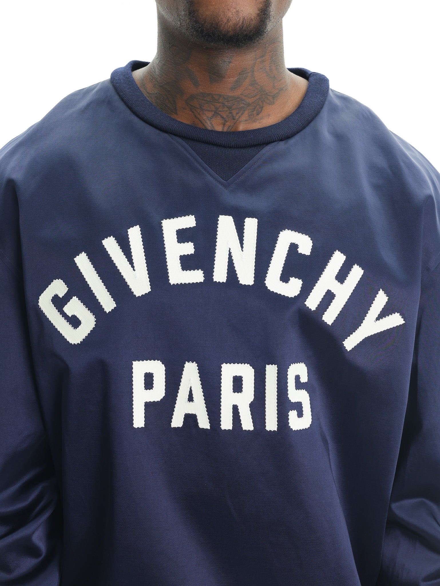Givenchy Sweater Logo Navy – AL Capone Premium