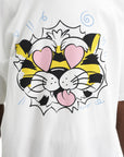 Kenzo T-Shirt Wild Tiger Loose Fit Off White