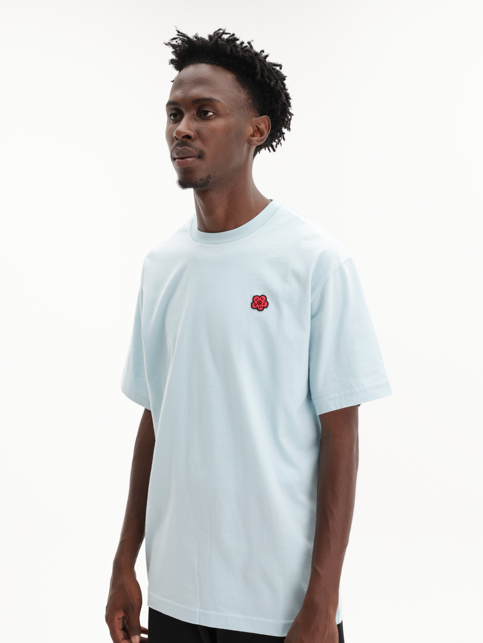 Kenzo T-Shirt Boke Flower Embroidered Glacier - AL Capone Premium