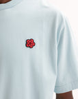 Kenzo T-Shirt Boke Flower  Embroidered Glacier