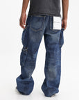 Purple Jeans Triple Pocket Cargo Indigo