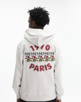 Kenzo Hoodie Wild Tiger Embroidered Grey