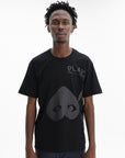 Comme Des Garcons T-Shirt Upside Down Heart Black