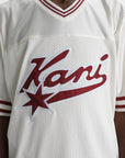 Karl Kani Varsity Star Football Jersey Beige