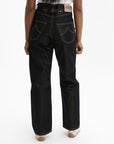 Kenzo Jeans Low Waist Boyfriend Lurex Black