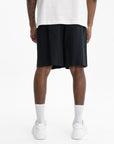 Purple Shorts Lyocell Pull On Black