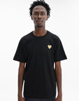Comme Des Garcons T-Shirt Heart Beige-Black