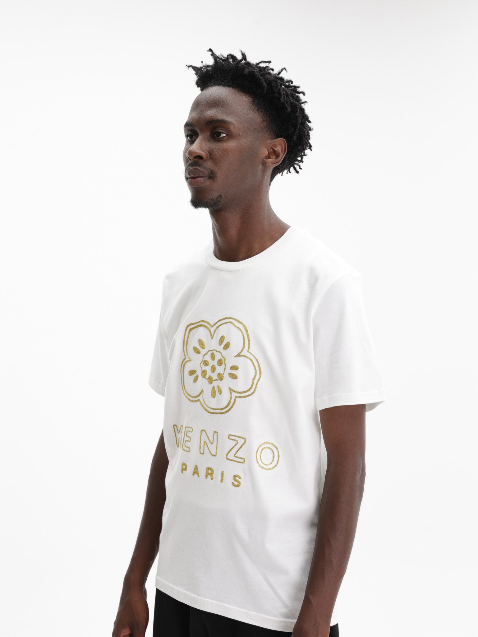 Kenzo T-Shirt Boke Flower Slim Off White - AL Capone Premium