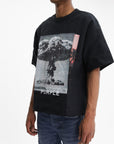 Purple T-Shirt Textured Knitwear Black