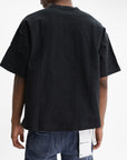 Purple T-Shirt Textured Knitwear Black